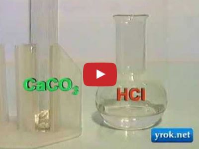 Хімічний дослід: Взаємодія Кальцій карбонату і Хлоридної кислоти